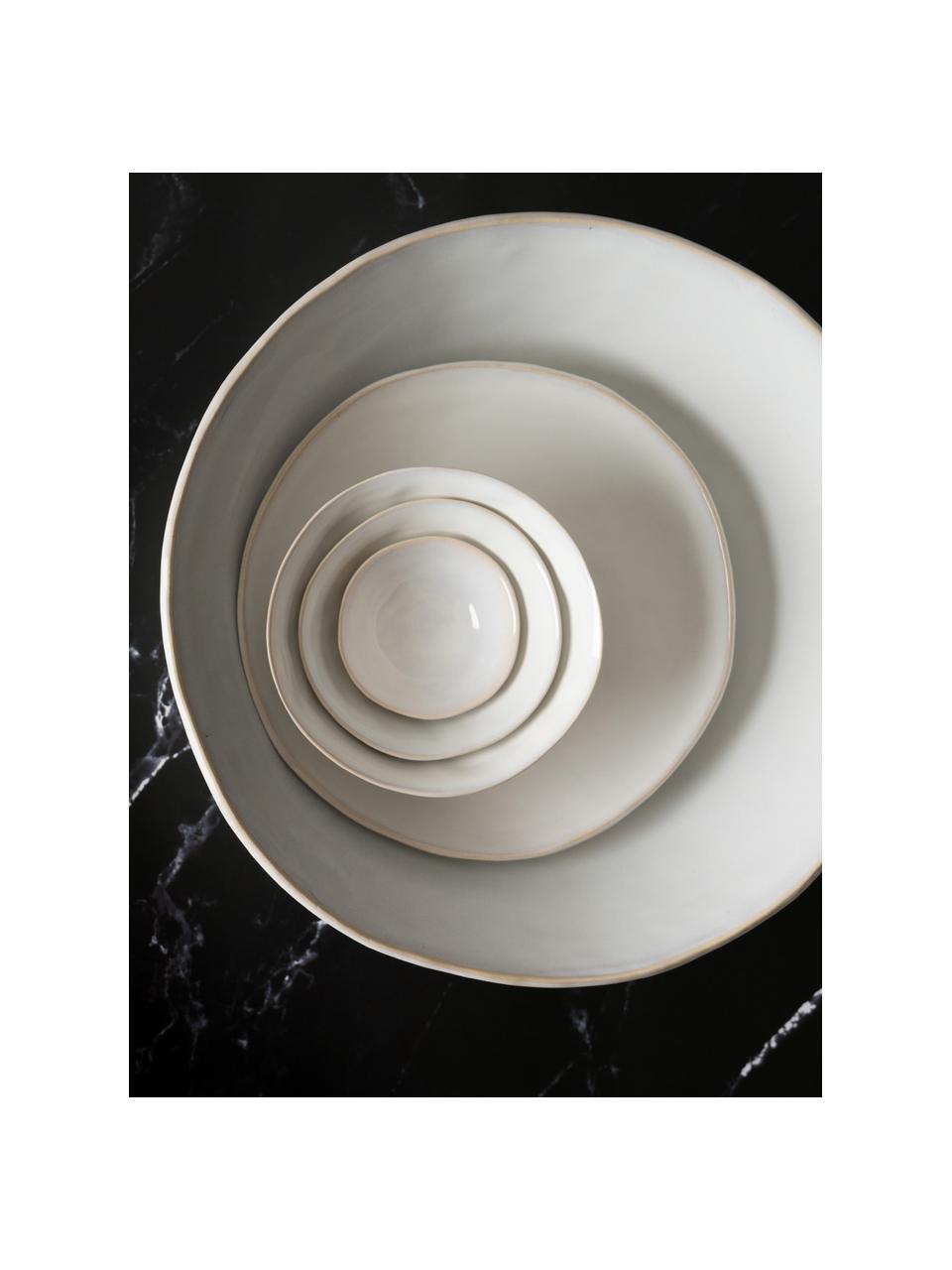 Hlboký tanier White Organic, 4 ks, Kamenina, Biela, Ø 24 x 5 cm