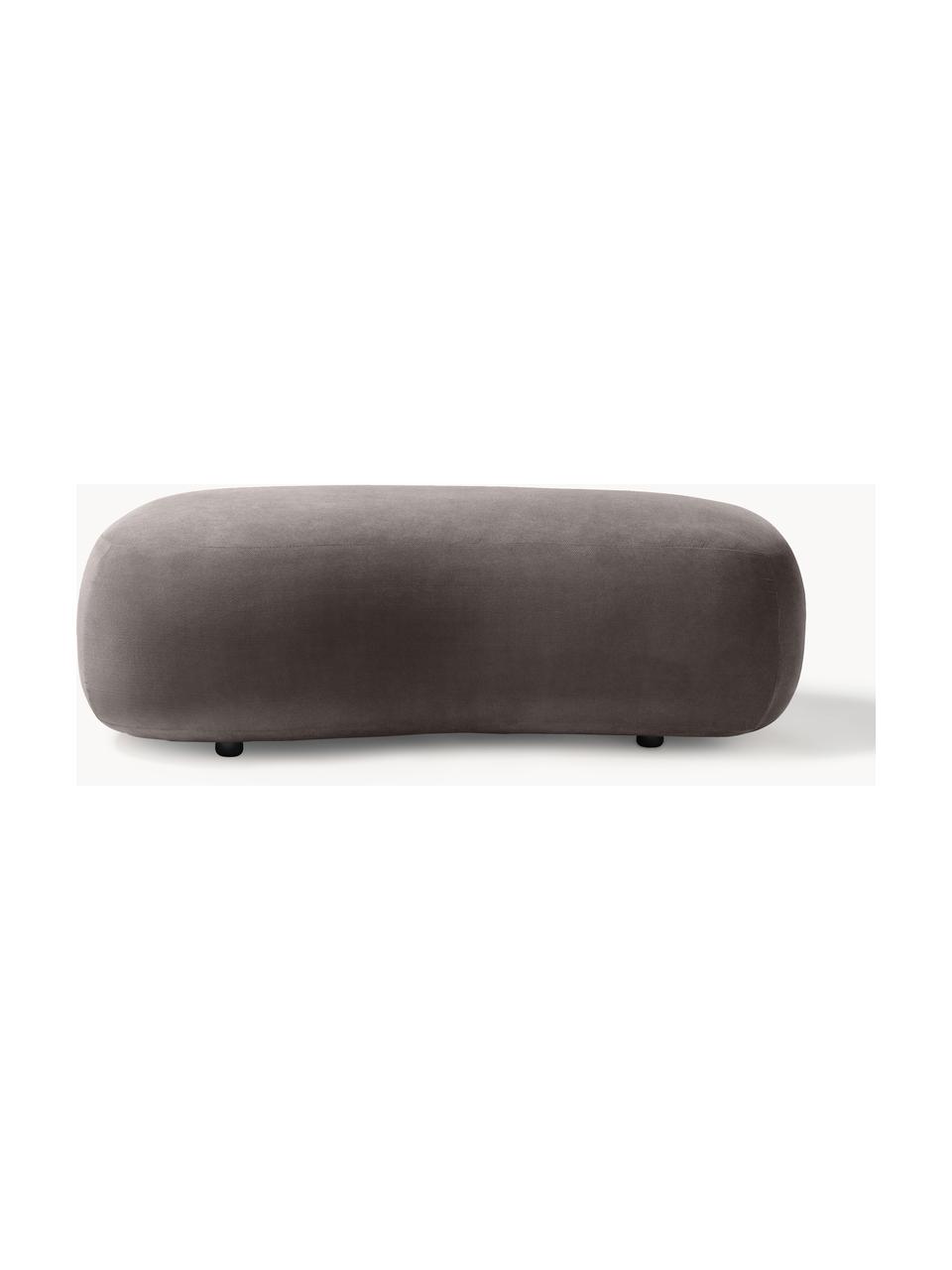 Hocker Alba, Bezug: 97% Polyester, 3% Nylon D, Gestell: Massives Fichtenholz, Bir, Webstoff Taupe, B 130 x T 62 cm