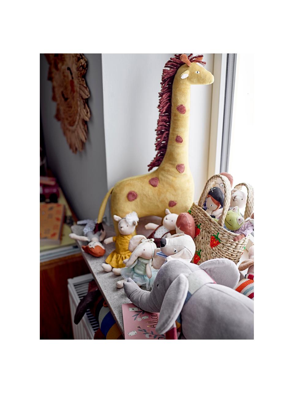 Hračka ve tvaru žirafy Ibber, Okrová, Š 20 cm, D 46 cm