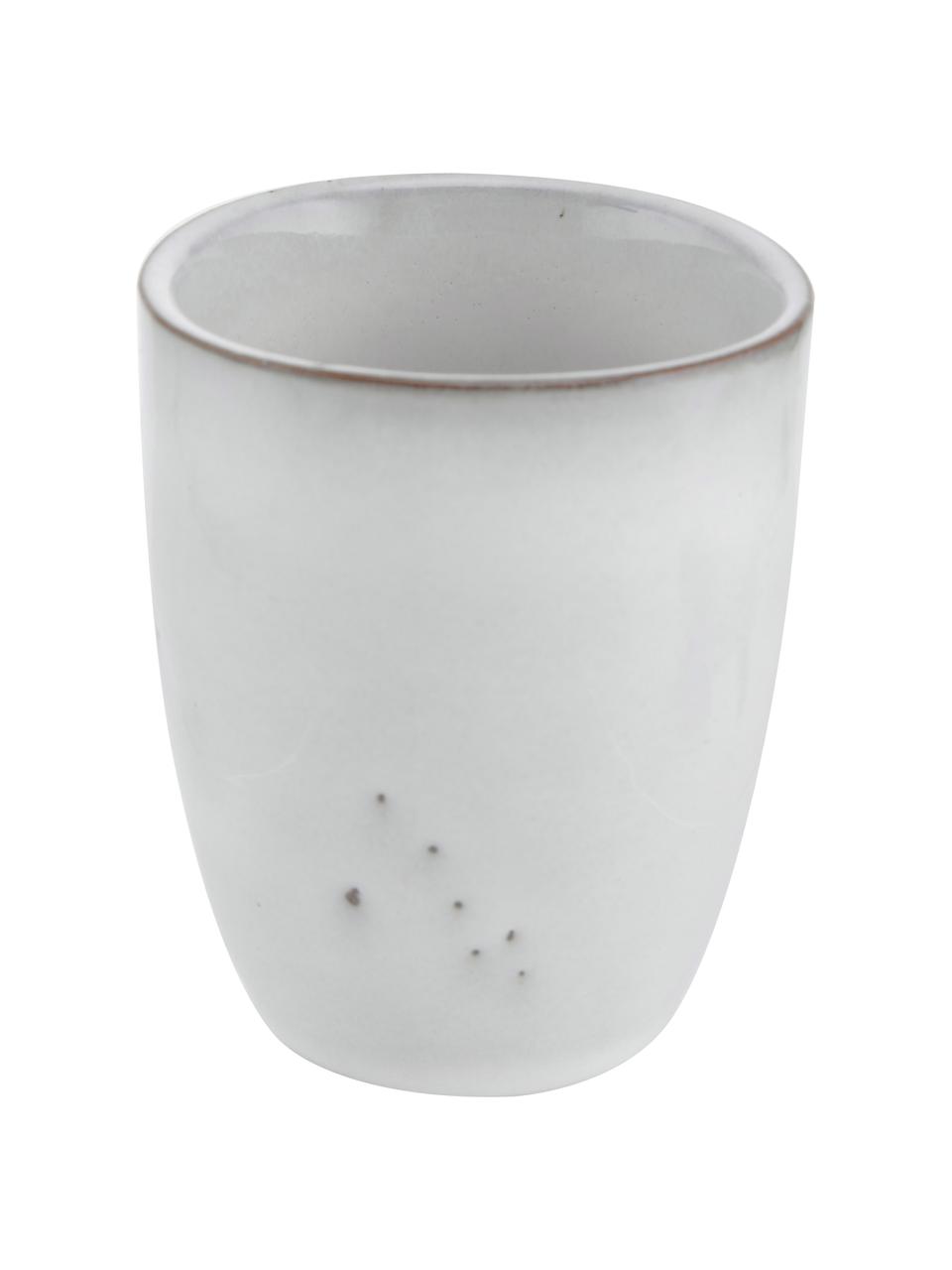 Handgemaakt espressokopje Nordic Sand, 6 stuks, Keramiek, Grijs-, beigetinten, Ø 7 x H 8 cm, 100 ml