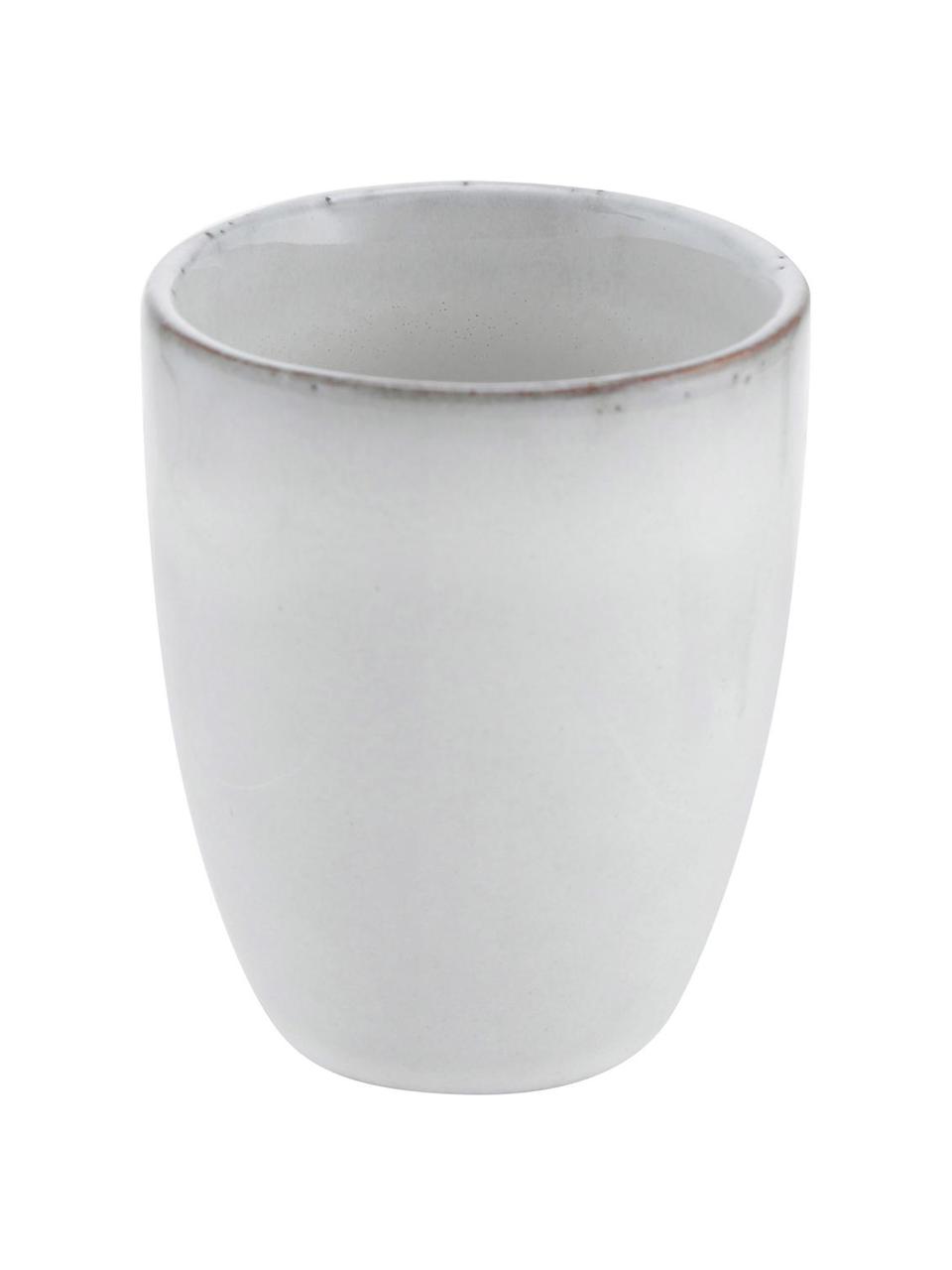Tazza senza manico fatta a mano Nordic Sand 6 pz, Gres, Grigio-, tonalità beige, Ø 7 x Alt. 8 cm, 100 ml