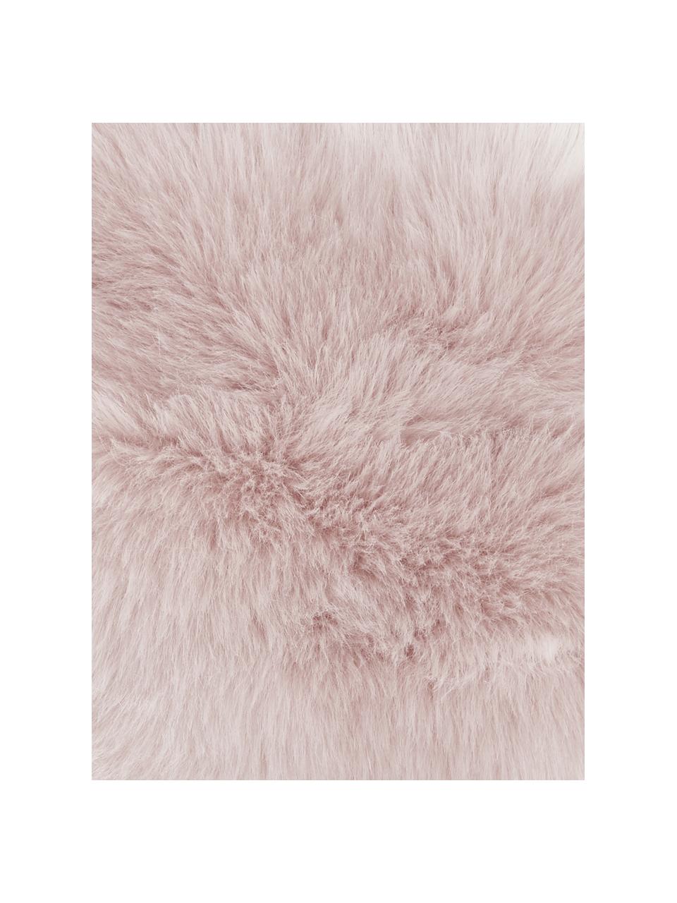 Poszewka na poduszkę ze sztucznego futra Mathilde, proste włosie, Blady różowy, S 30 x D 50 cm