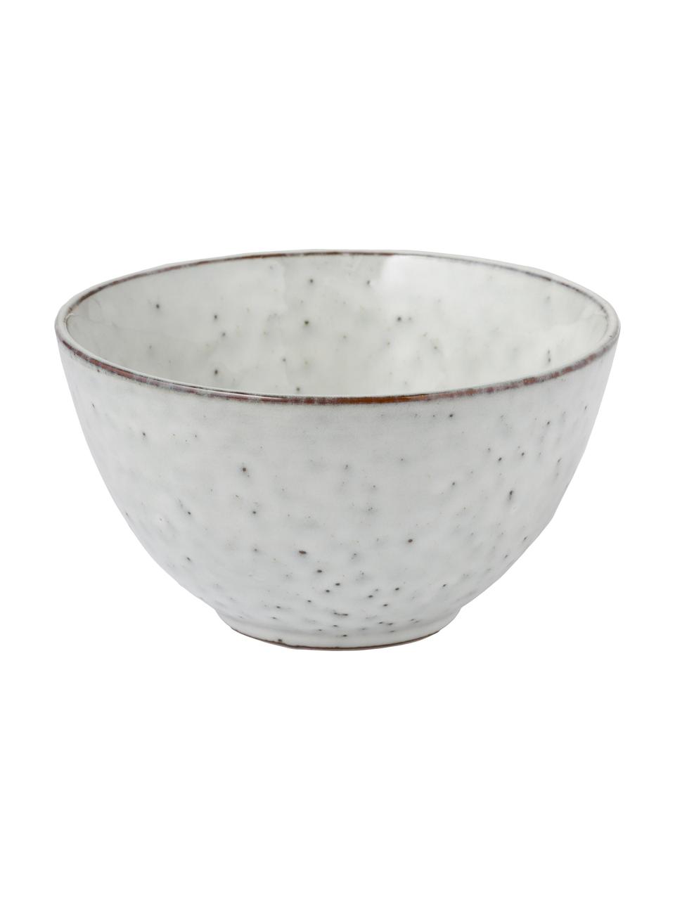 Bols artisanaux Nordic Sand, 4 pièces, Grès cérame, Tons gris et beiges, Ø 15 x haut. 8 cm