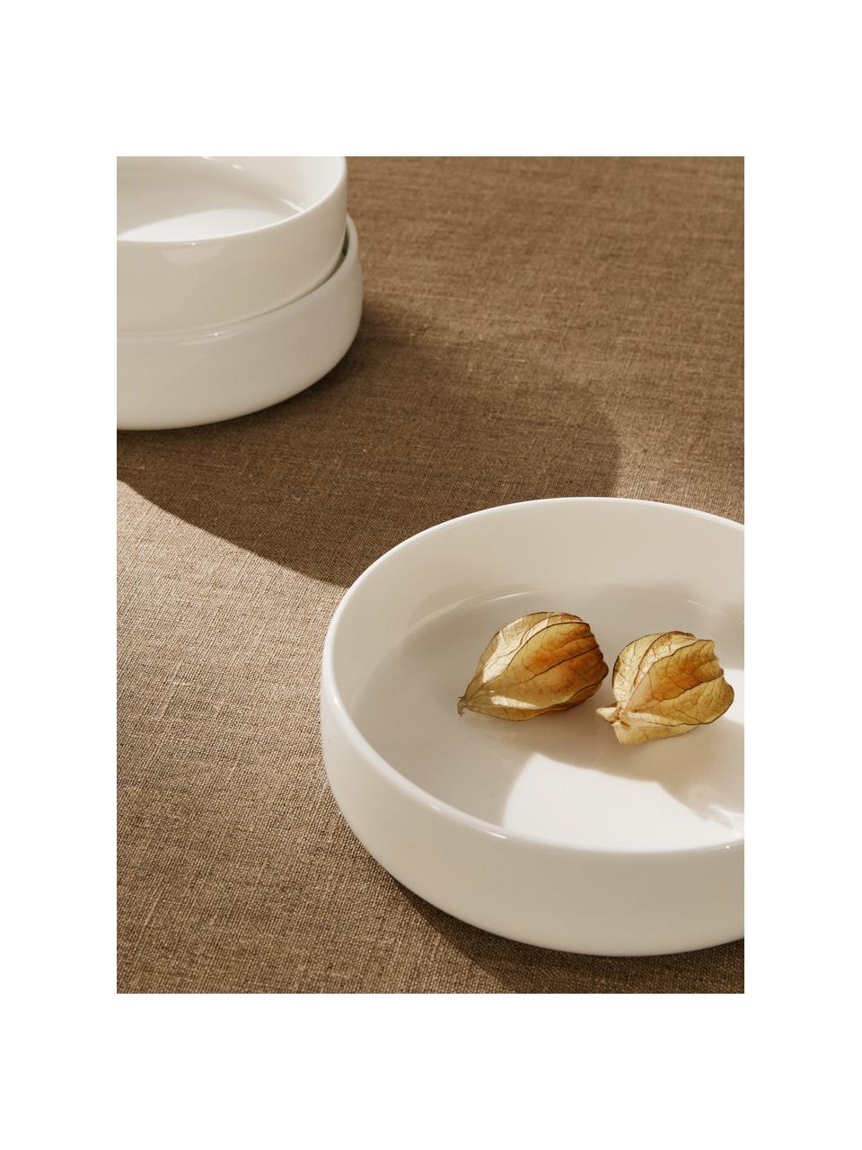Cuencos de porcelana Fine Bone China Oco, 6 uds., Porcelana Fine Bone China (fina de hueso)
Fine Bone China es una pasta de porcelana fosfática que se caracteriza por su brillo radiante y translúcido, Marfil, Ø 17 x Al 5 cm