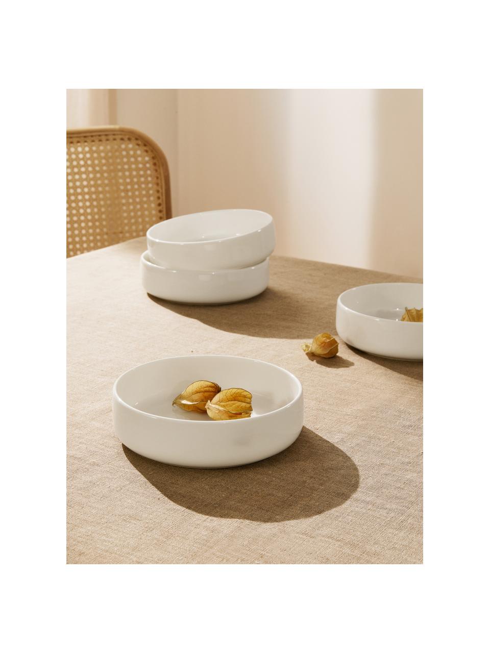 Cuencos de porcelana Fine Bone China Oco, 6 uds., Porcelana Fine Bone China (fina de hueso)
Fine Bone China es una pasta de porcelana fosfática que se caracteriza por su brillo radiante y translúcido, Off White, Ø 17 x Al 5 cm