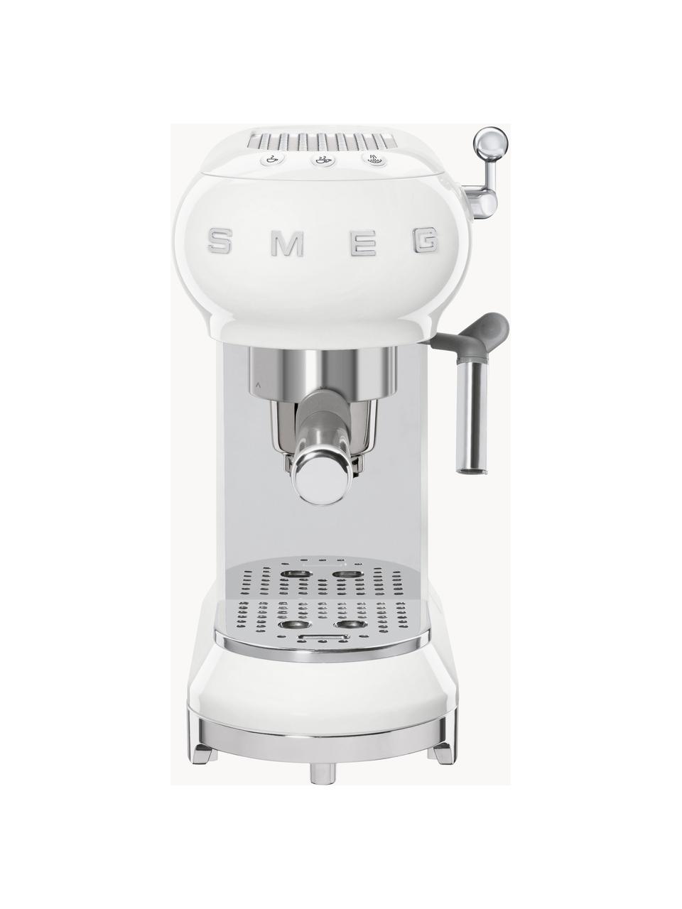 Espressomaschine 50's Style, Weiß, glänzend, B 33 x H 33 cm