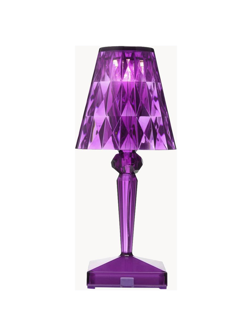 Malá stmívatelná přenosná LED noční lampa Baterie, Umělá hmota, Fialová, Ø 12 cm, V 26 cm