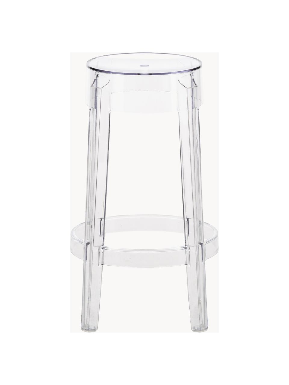 Scopri Sgabello alto Charles Ghost -h 75 cm, Trasparente di Kartell, Made  In Design Italia