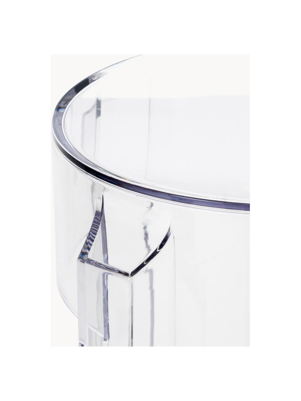 Sgabello alto impilabile Charles Ghost di Kartell - blu