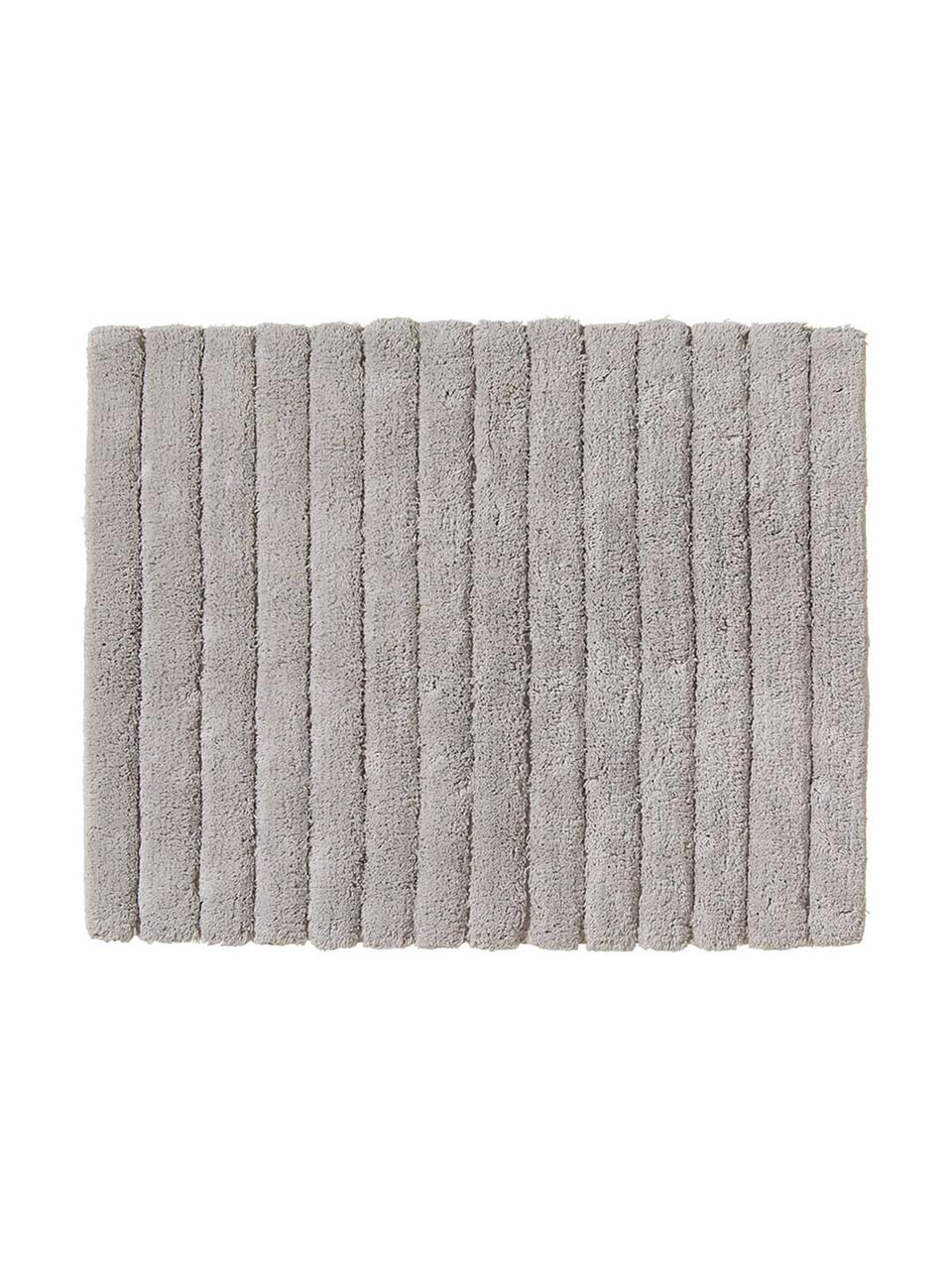 Tappetino bagno grigio chiaro Board, Cotone, qualità pesante, 1900 g/m², Grigio chiaro, Larg. 50 x Lung. 60 cm