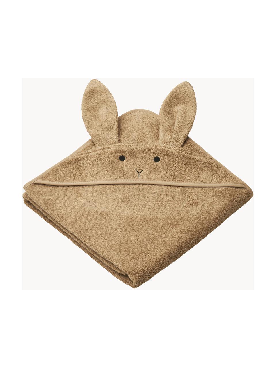 Serviette de toilette bébé Rabbit, 100 % coton, Beige, larg. 100 x long. 100 cm