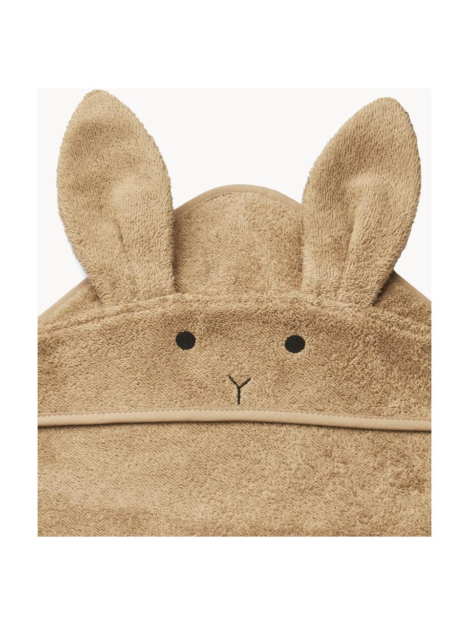 Asciugamano per bambini Rabbit, 100 % cotone, Beige, Larg. 100 x Lung. 100 cm