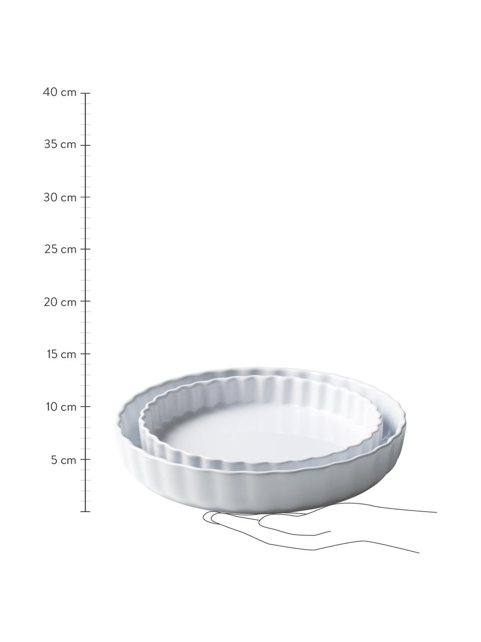 Sada porcelánových forem na pečení Aroma, 2 díly, Porcelán, Bílá, Sada s různými velikostmi