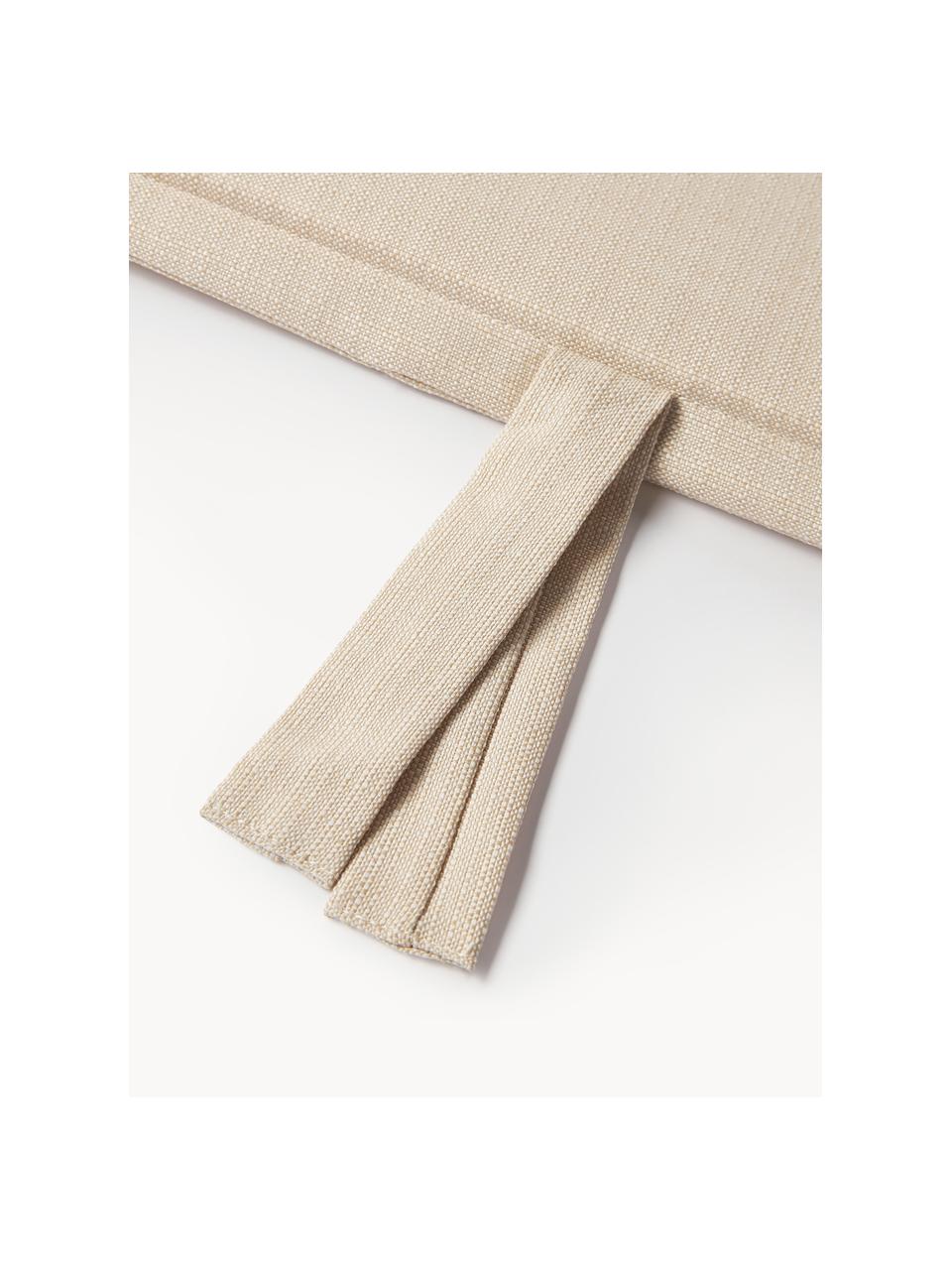 Cojín de banco Ortun, Tapizado: 100% polipropileno, Beige claro, An 48 x L 150 cm