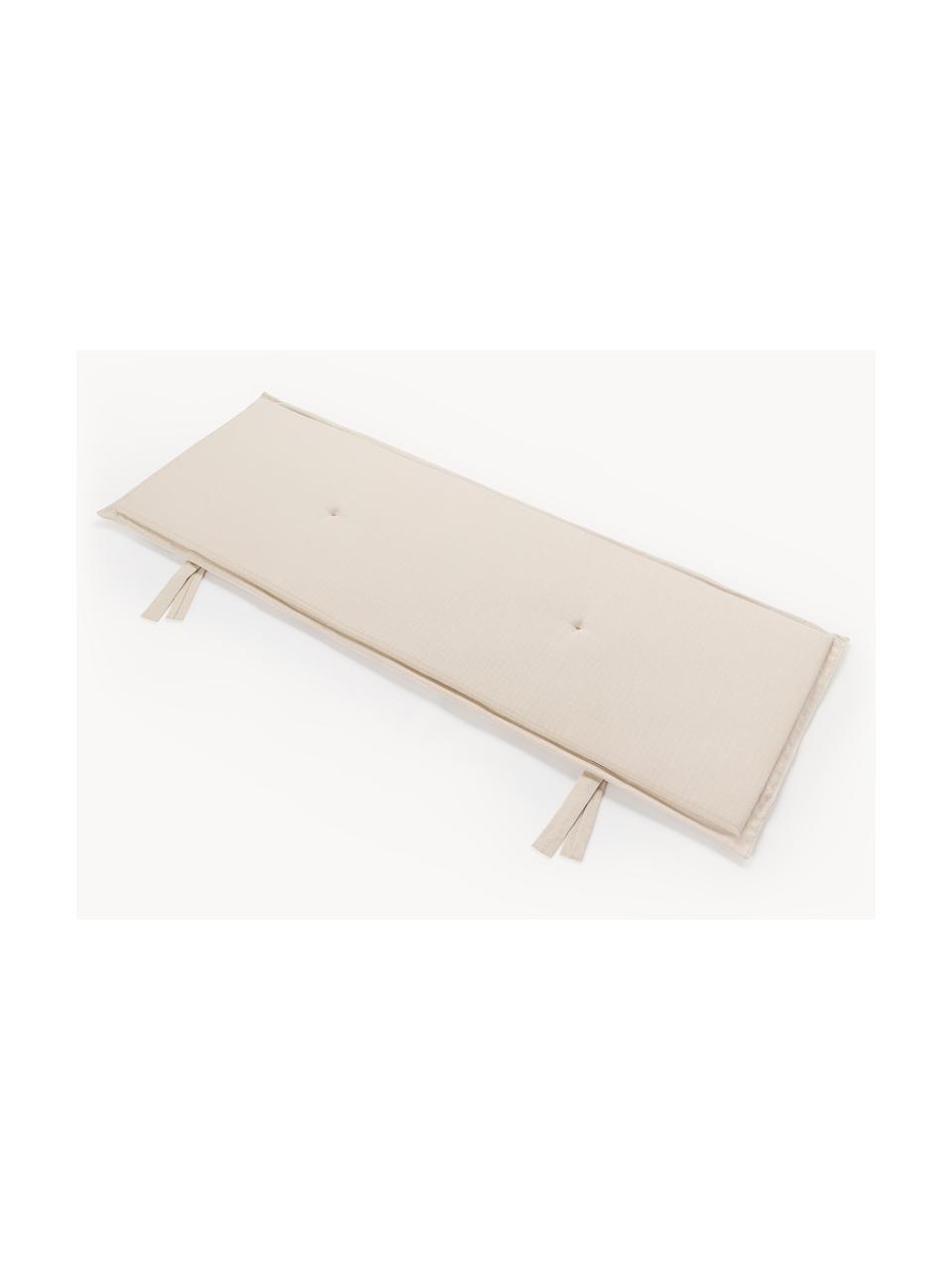 Cojín de banco Ortun, Tapizado: 100% polipropileno, Beige claro, An 48 x L 150 cm