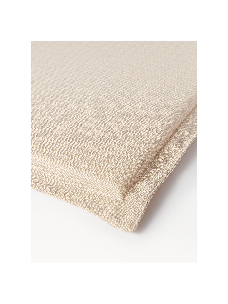 Cojín de banco Ortun, Tapizado: 100% polipropileno, Beige claro, An 48 x L 150 cm