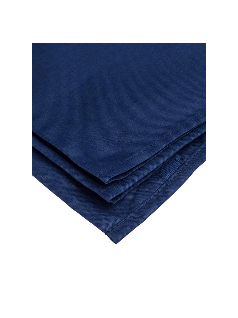 Ropa de cama de renforcé Lenare, Azul oscuro, Cama 90 cm (150 x 290 cm)