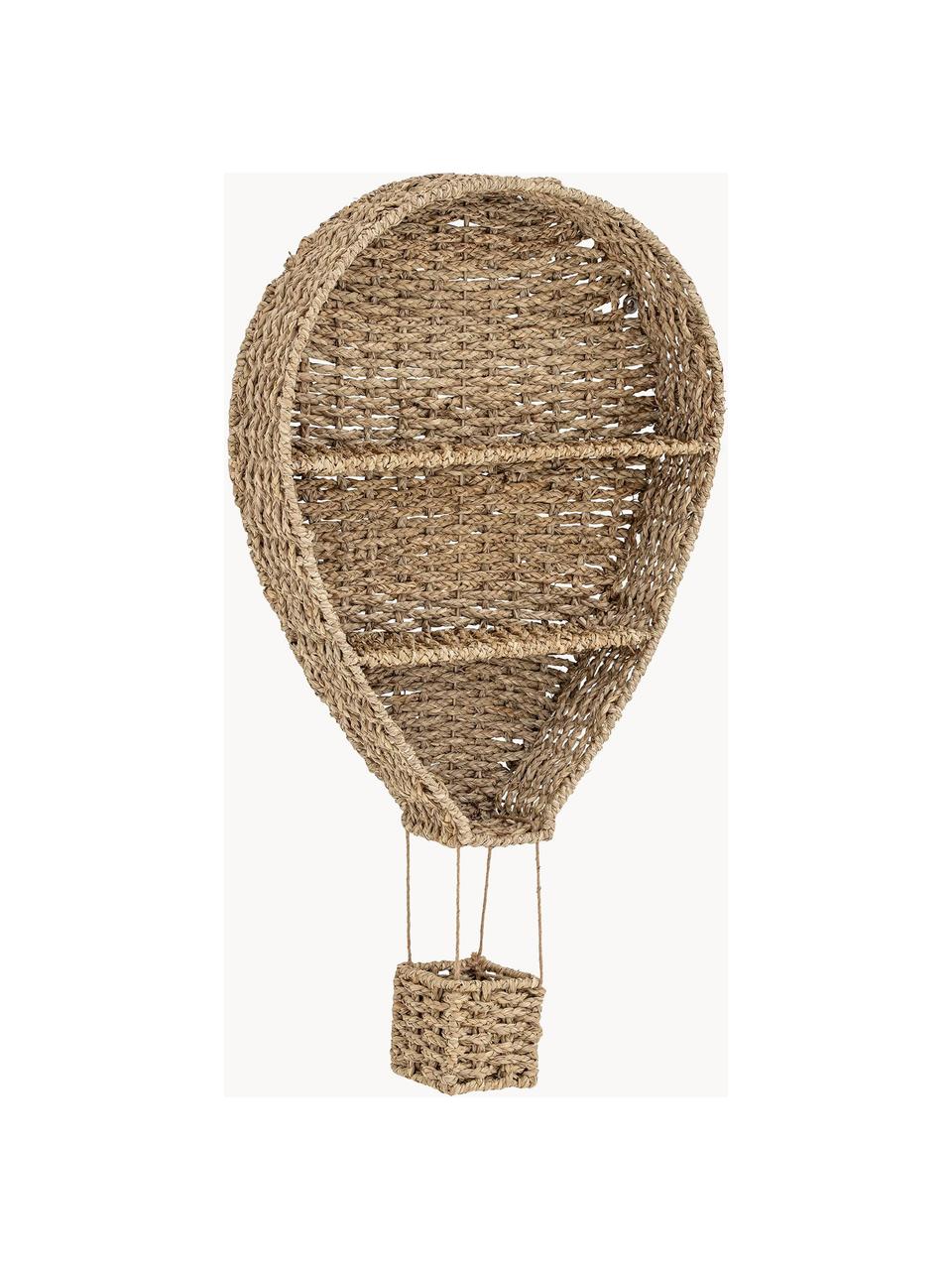 Kinder-Wandregal Ditter aus Seegras, Seegras, Beige, B 59 x H 105 cm