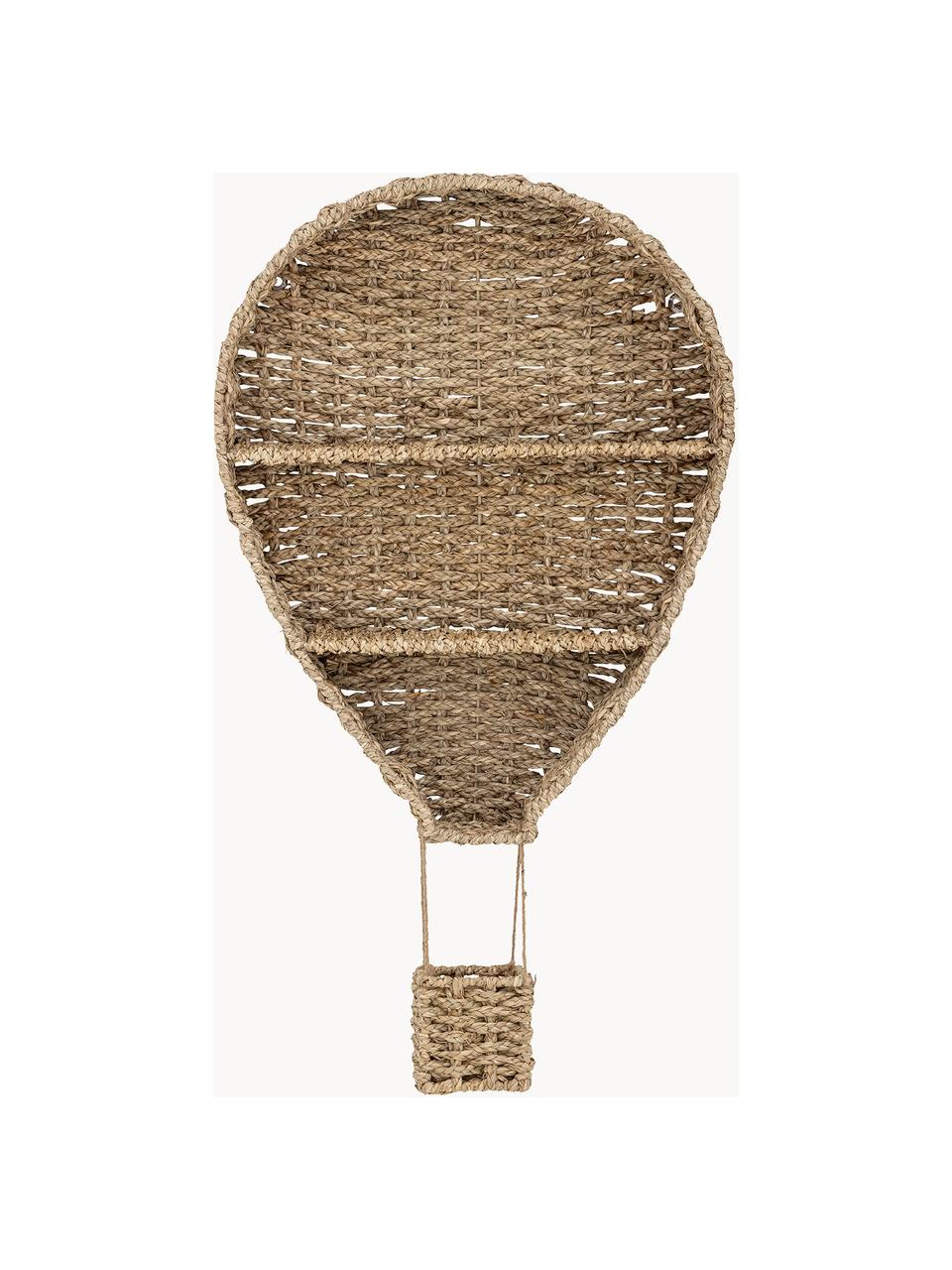 Kinder-Wandregal Ditter aus Seegras, Seegras, Beige, B 59 x H 105 cm