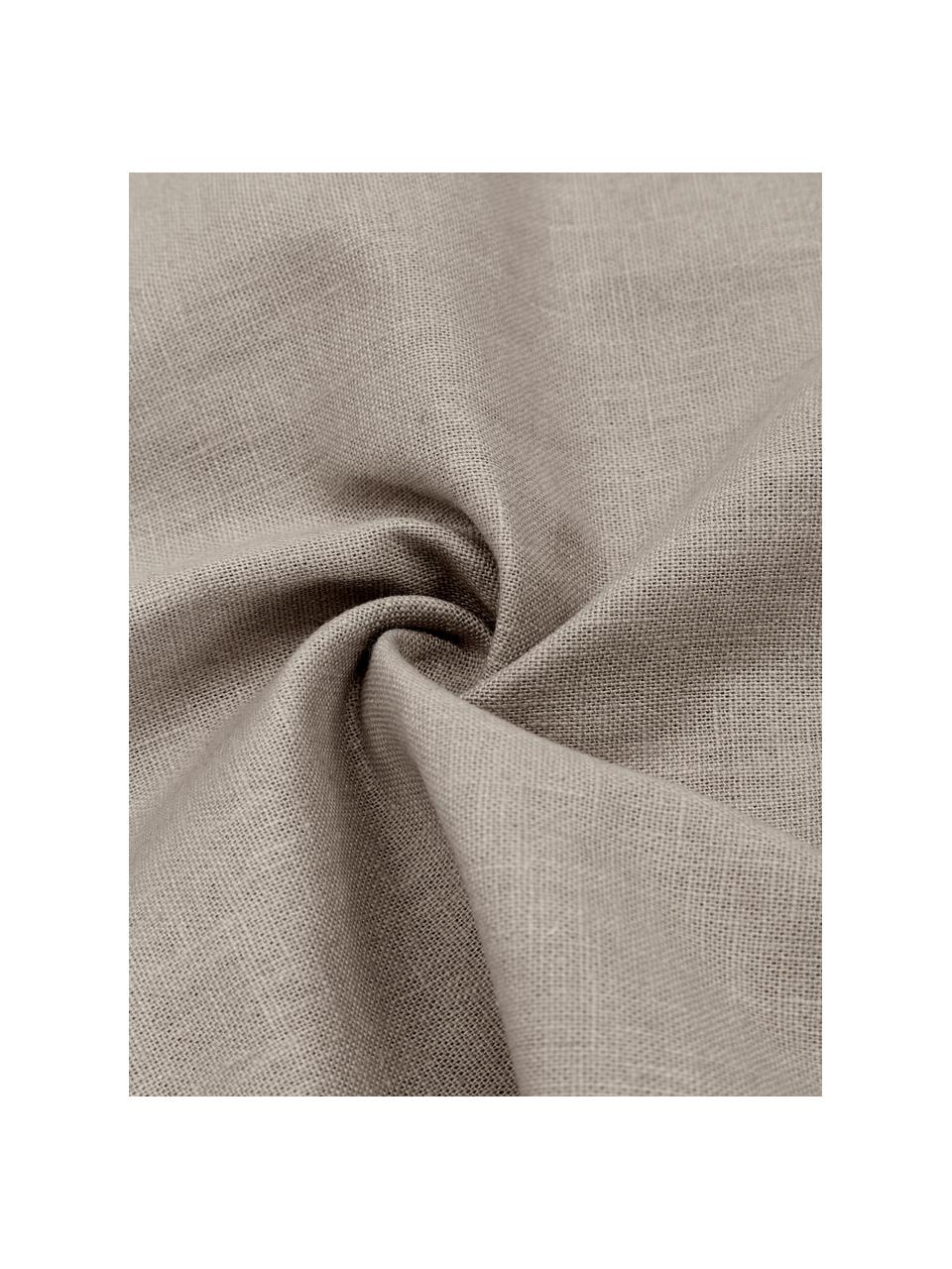 Funda de cojín de lino texturizada Maya, 51% lino, 49% algodón, Beige, An 30 x L 50 cm