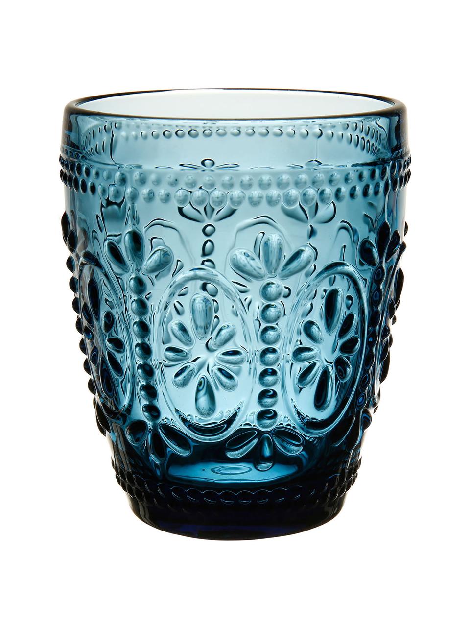 Szklanka Chambord, 6 szt., Szkło, Niebieski, Ø 8 x W 10 cm, 250 ml