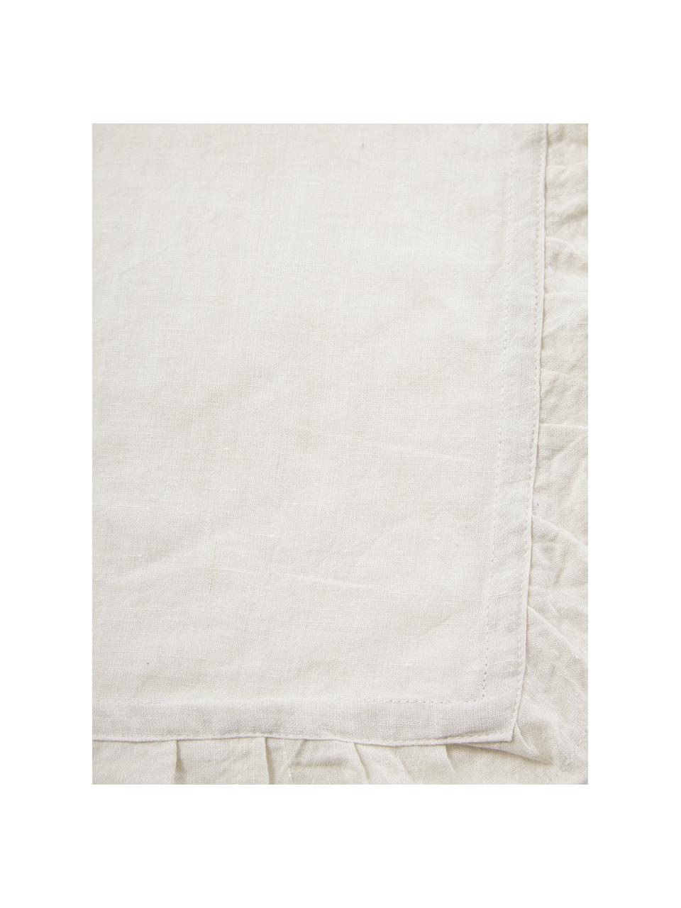 Tovagliolo in lino beige Juniana 2 pz, 50% lino, 50% cotone, Beige, Larg. 42 x Lung. 42 cm