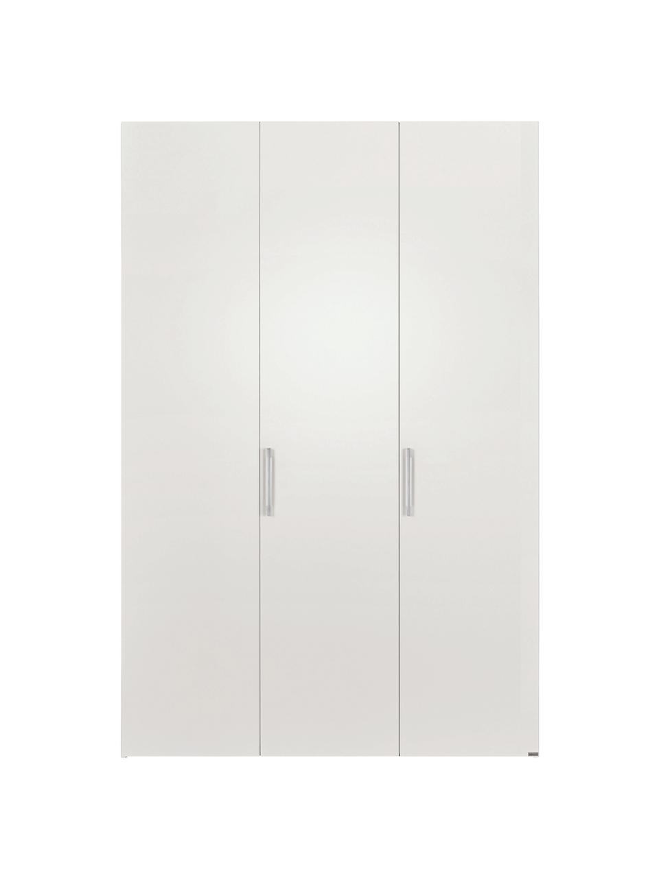 Drehtürenschrank Madison 3-türig, inkl. Montageservice, Korpus: Holzwerkstoffplatten, lac, Weiss, Ohne Spiegeltür, B 152 x H 230 cm