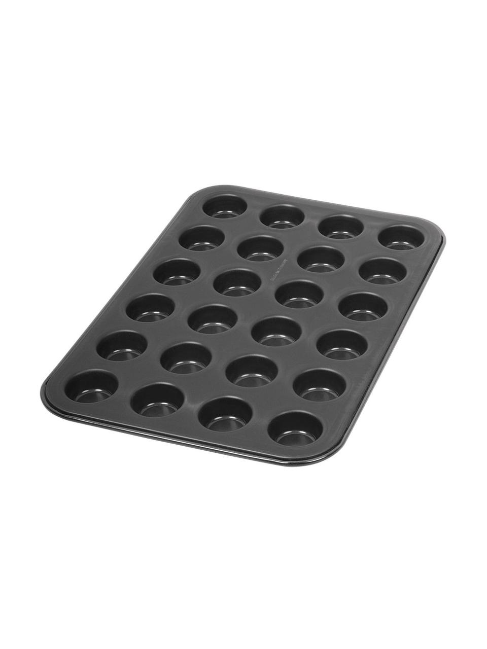 Muffinform Western mit Antihaft-Beschichtung, Stahl mit Antihaft-Beschichtung, Schwarz, B 39 x T 27 cm