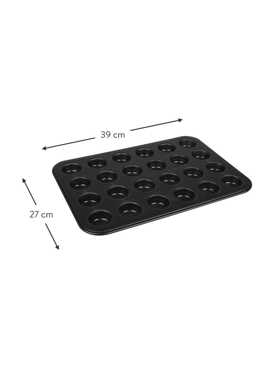 Muffinform Western mit Antihaft-Beschichtung, Stahl mit Antihaft-Beschichtung, Schwarz, B 39 x T 27 cm