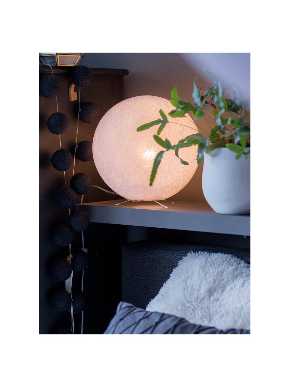 DIY Tischlampe Colorain, Lampenschirm: Polyester, Lampenfuß: Metall, Weiß, Ø 36 cm