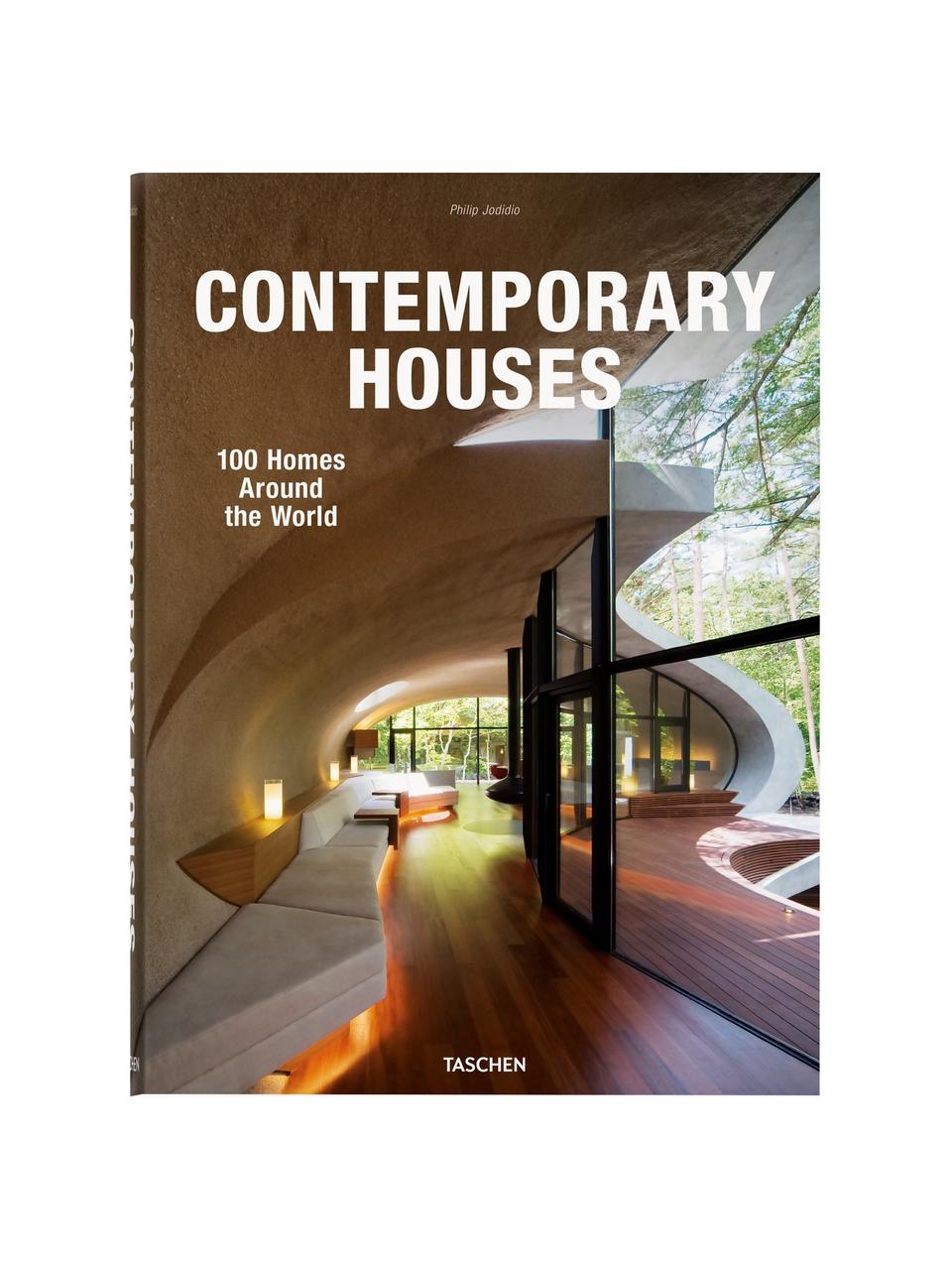 Ilustrovaná kniha Contemporary Houses, Papír, pevná vazba, Contemporary Houses, Š 25 cm, V 34 cm