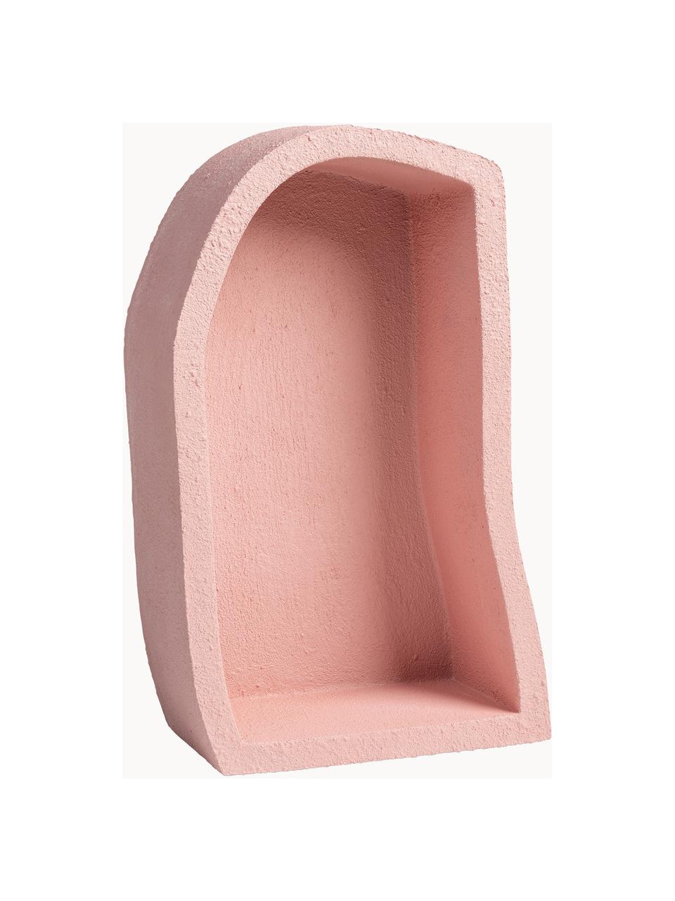 Estante de pared de plástico Wonky, Poliresina, Rosa claro, An 23 x Al 41 cm