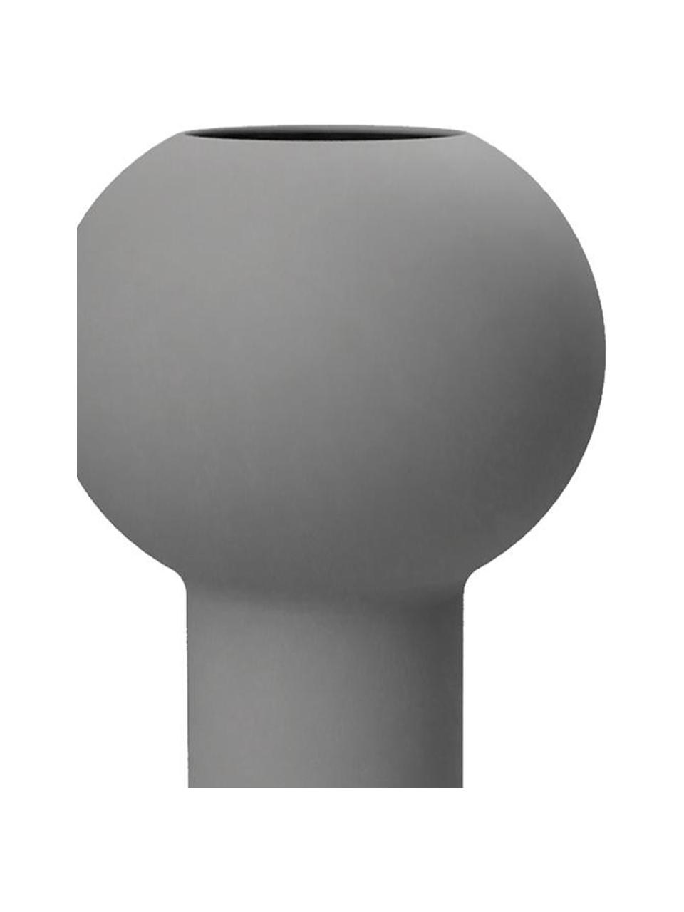 Vase peint à la main Pillar, Céramique, Gris foncé, Ø 17 x haut. 32 cm
