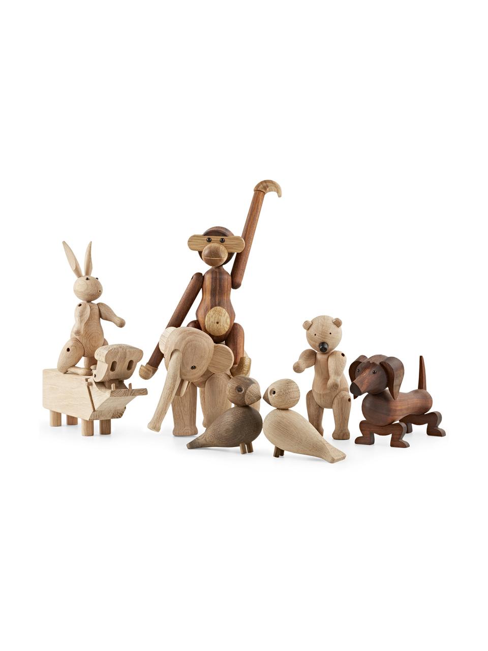 Designer-Deko-Objekt Dog aus Walnussholz, Walnussholz, lackiert, Walnussholz, B 18 x H 11  cm