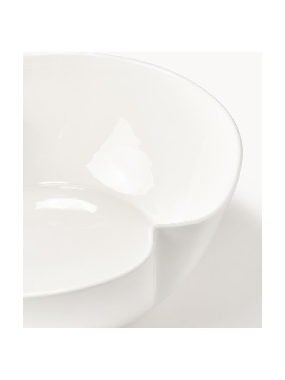 Porcelánová servírovací mísa Nera, Glazovaný porcelán, Lesklá bílá, Ø 27 cm, V 10 cm