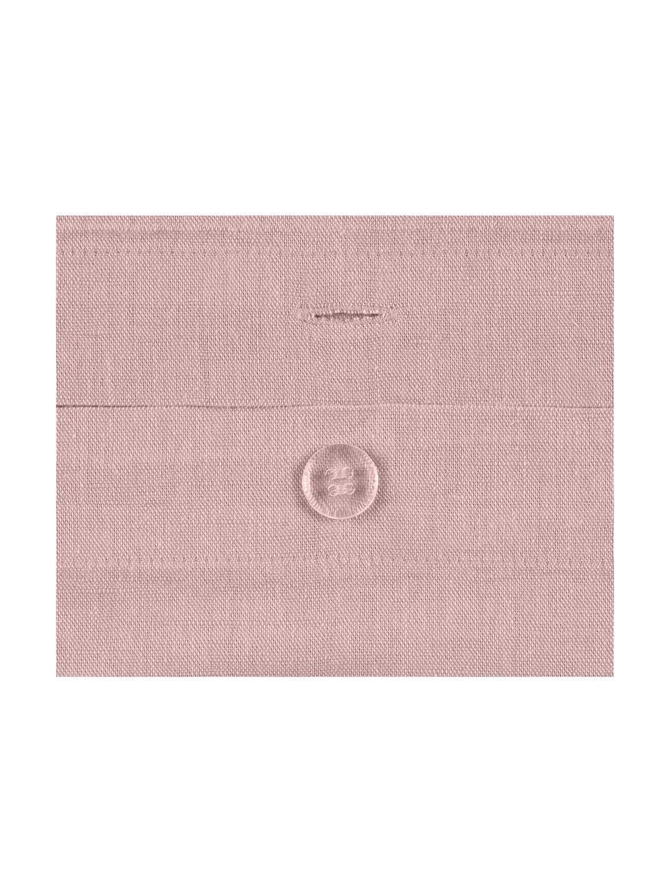 Ľanová obliečka na vankúš Indica, 2 ks, Staroružová, Š 40 x D 80 cm