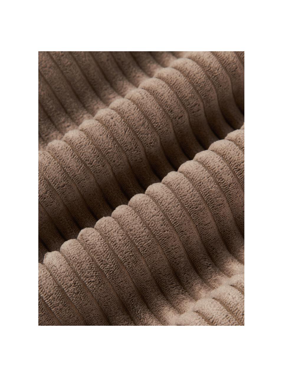 Langes Cord-Kissen Kylen, Hülle: Cord (90 % Polyester, 10 , Nougat, B 30 x L 70 cm