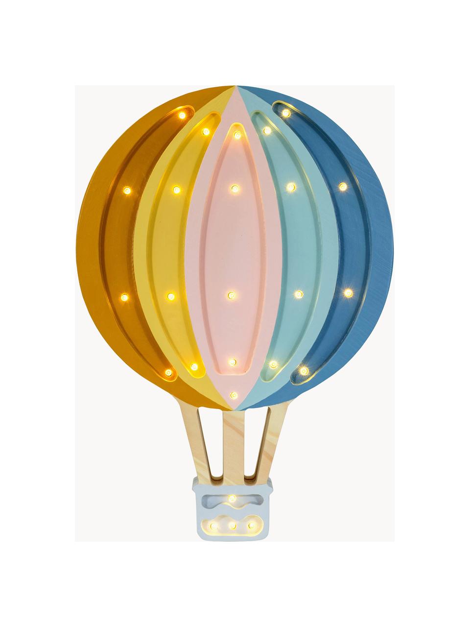 Handgefertigte LED-Kinderzimmerlampe Hot Air Baloon mit Timerfunktion und Fernbedienung, dimmbar, Kiefernholz, lackiert

Dieses Produkt wird aus nachhaltig gewonnenem, FSC®-zertifiziertem Holz gefertigt., Bunt, B 28 x H 39 cm