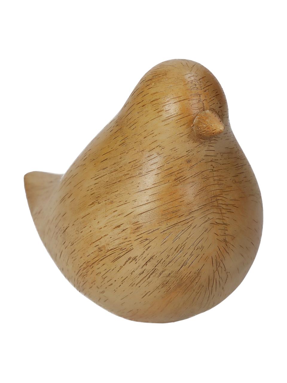 Figura decorativa Vogel, Poliresina, Beige, An 8 x Al 11 cm