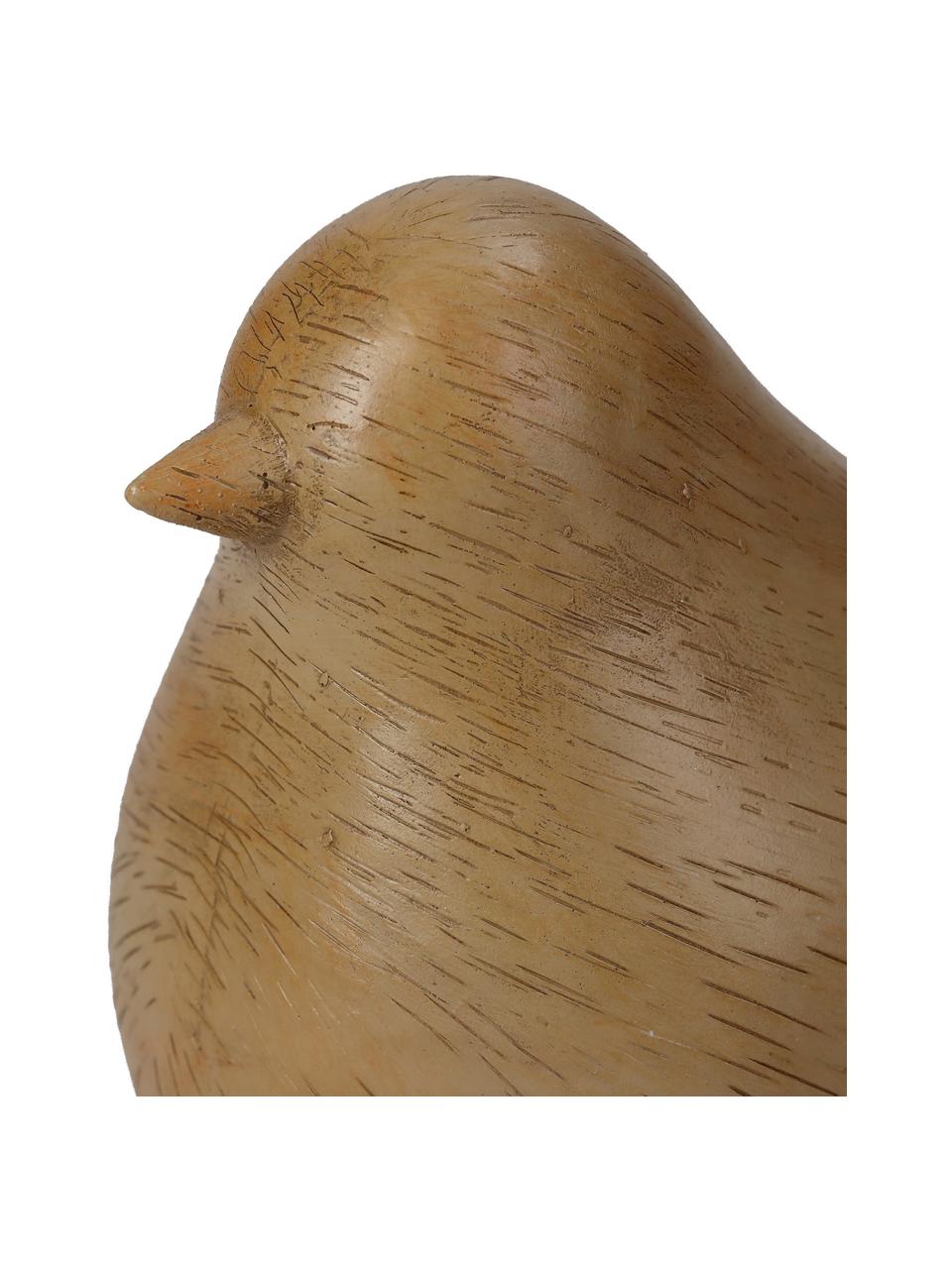 Figura decorativa Vogel, Poliresina, Beige, An 8 x Al 11 cm