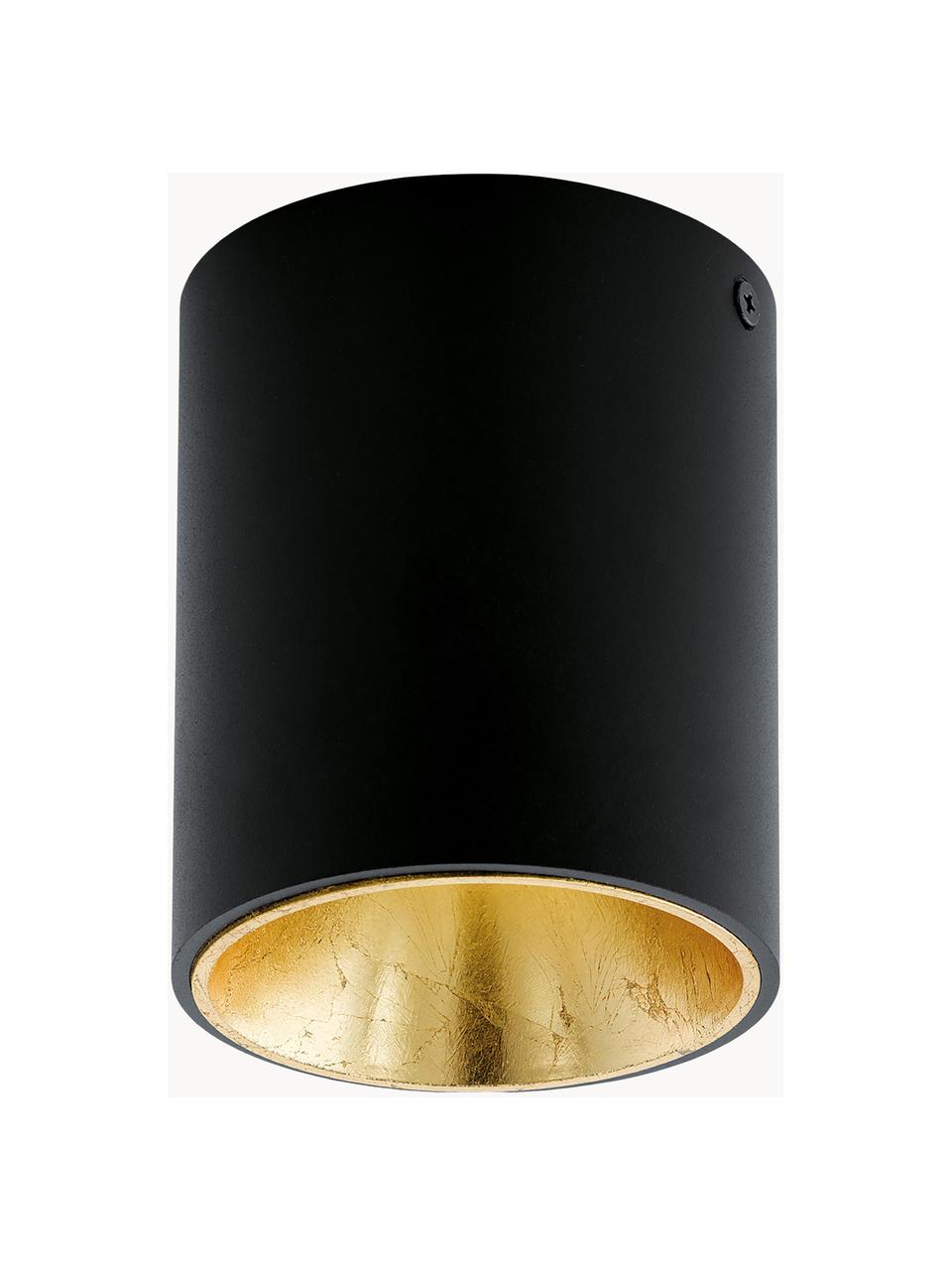 Foco LED Marty, Negro, dorado, Ø 10 x Al 12 cm