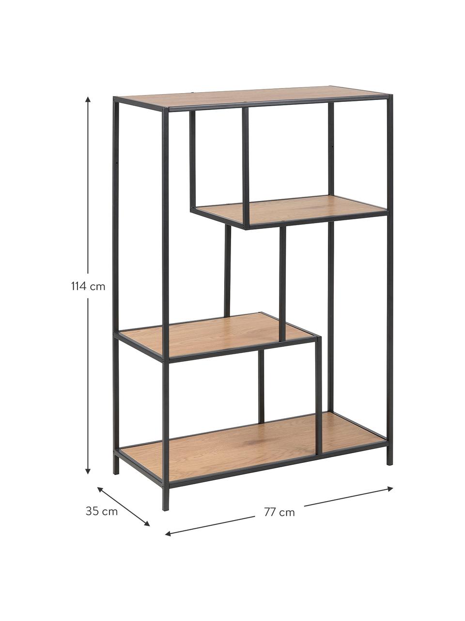 Étagère industrielle Seaford, Brun, larg. 77 x haut. 114cm