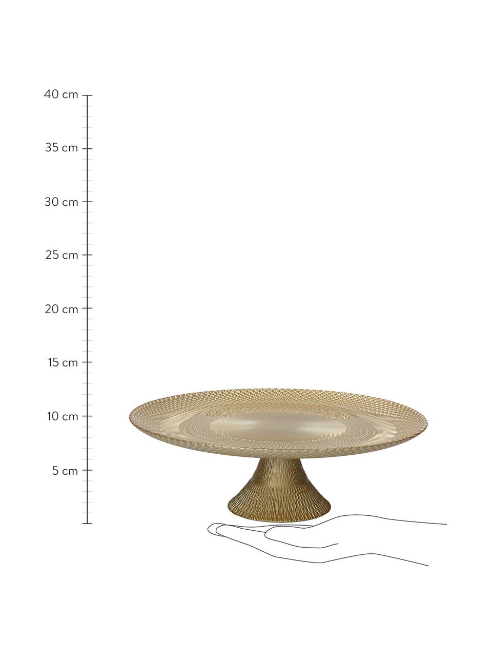 Plat à gâteau doré Natalie, Ø 28 cm, Couleur dorée