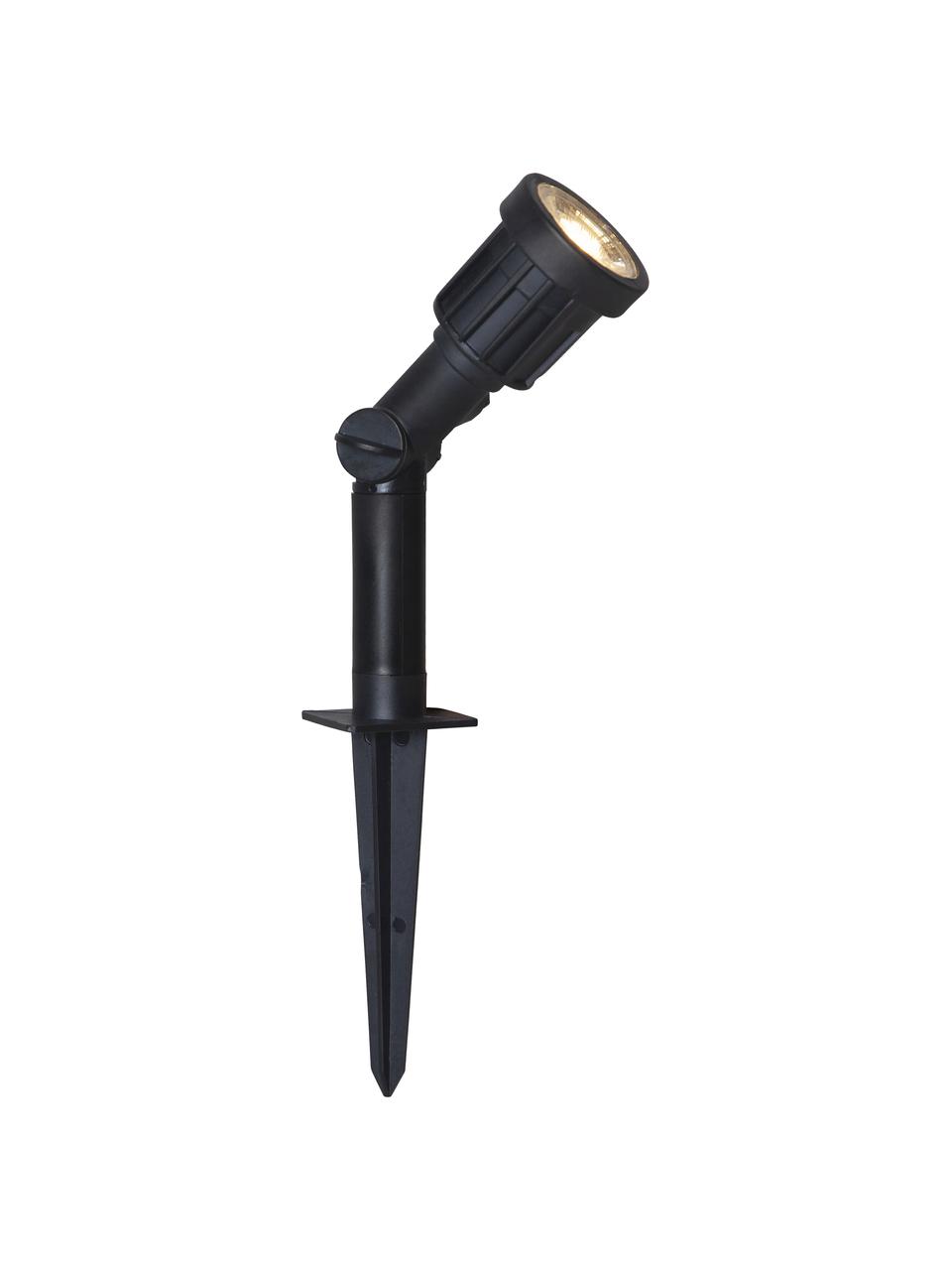 Lámpara de suelo LED Fixture, con enchufe, Lámpara: plástico, Cable: plástico, Negro, Ø 6 x Al 19 cm