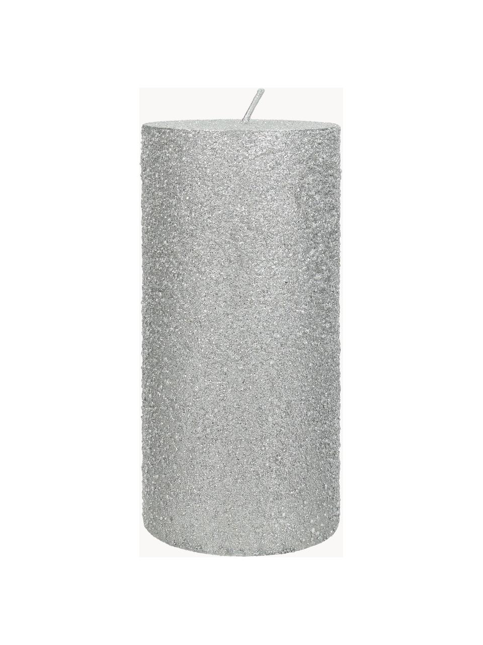 Sloupová svíčka Flair, Vosk, Stříbrná, Ø 7 cm, V 15 cm