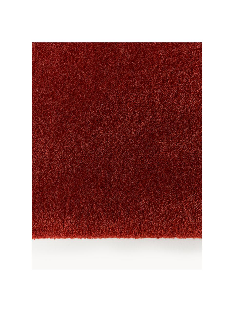 Tapis en laine tissé à la main Zayne, Rouge rouille, larg. 80 x long. 150 cm (taille XS)