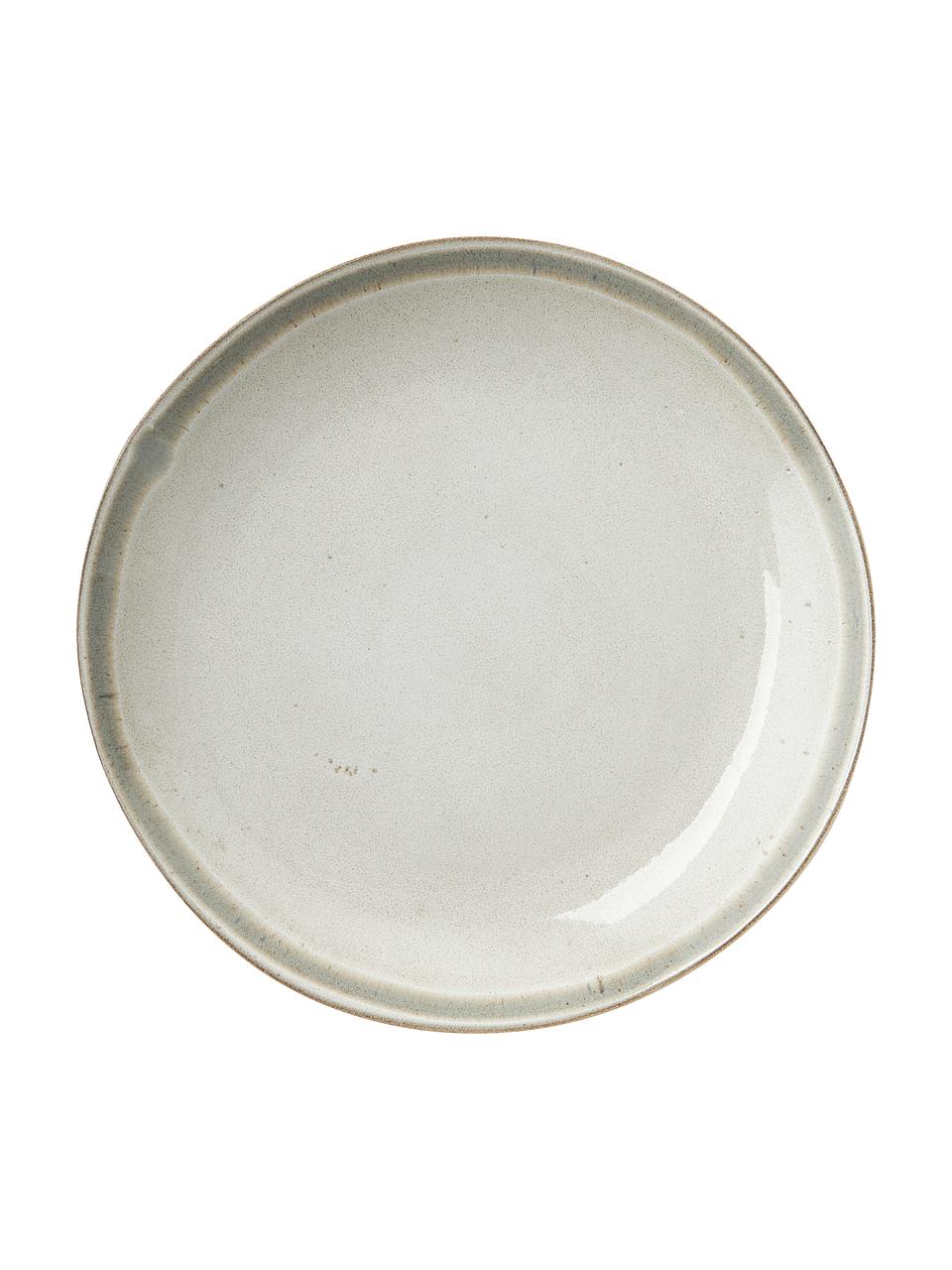 Mělké talíře z kameniny s reaktivní glazurou Cia, 4 ks, Kamenina, Béžová, Ø 27 cm, V 3 cm