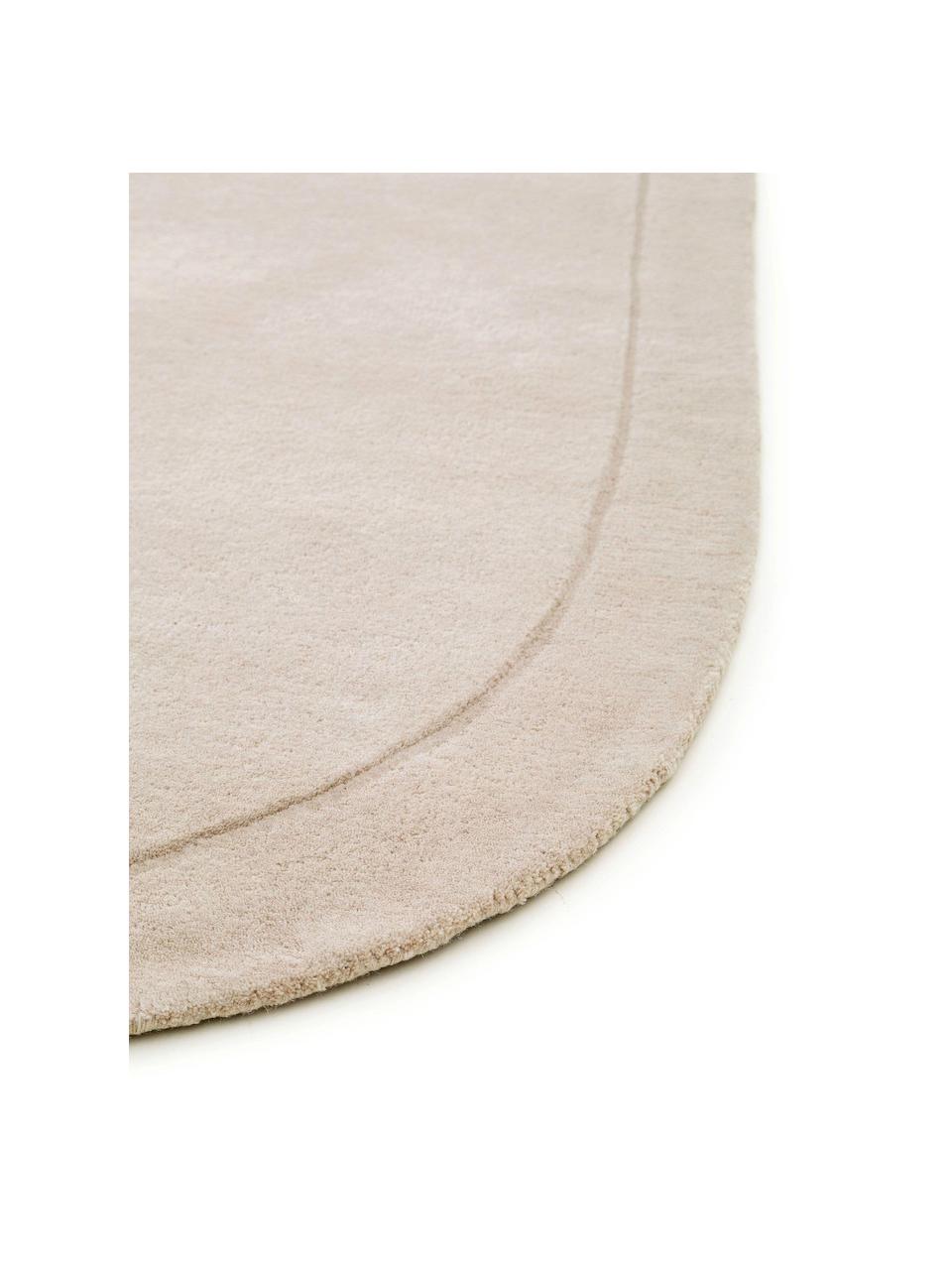 Alfombra corredor artesanal de lana con forma orgánica Shape, 100% lana

Las alfombras de lana se pueden aflojar durante las primeras semanas de uso, la pelusa se reduce con el uso diario., Beige claro, An 80 x L 250 cm