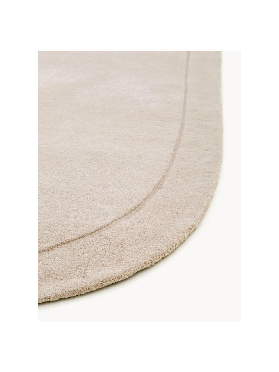 Tapis en laine tissé à la main de forme organique Shape, 100 % laine

Les tapis en laine peuvent perdre des fibres lors des premières semaines et des peluches peuvent se former, ce phénomène est naturel et diminue à mesure de votre usage et du temps, Beige clair, larg. 80 x long. 250 cm