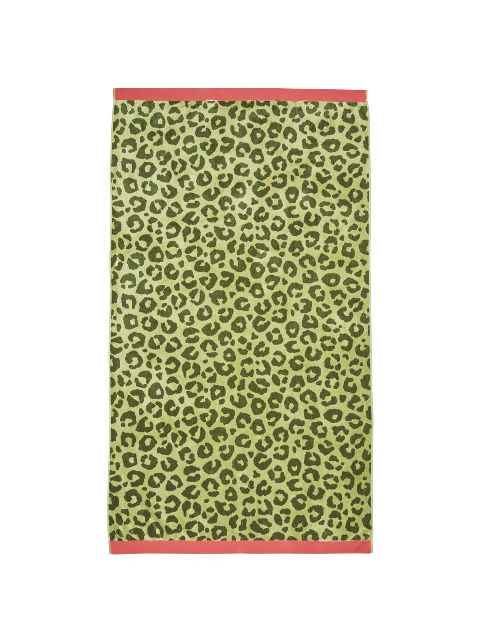 Ręcznik plażowy z bawełny Wildcat, 100% bawełna, Zielony, S 100 x D 180 cm